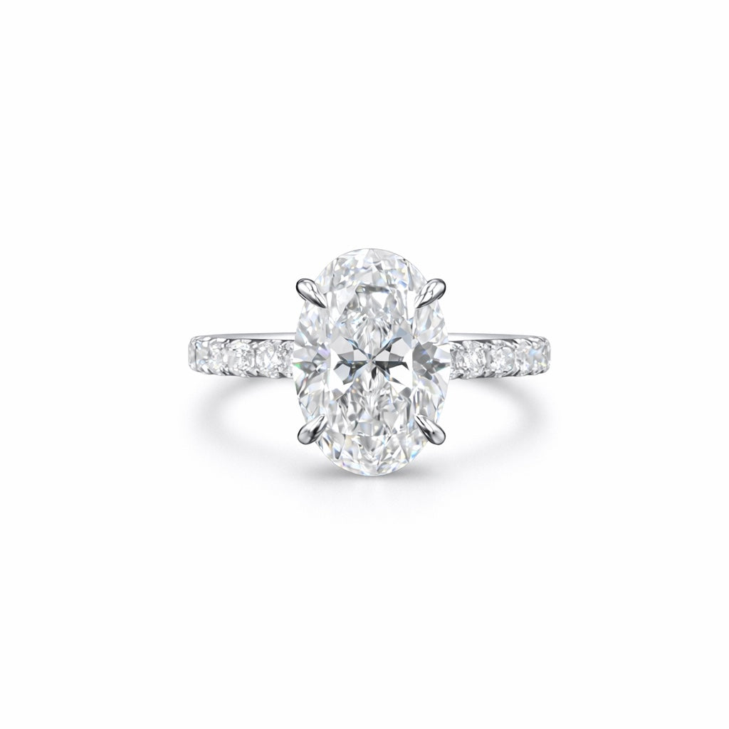 Oval Cut Lab-Grown Diamond Engagement Ring