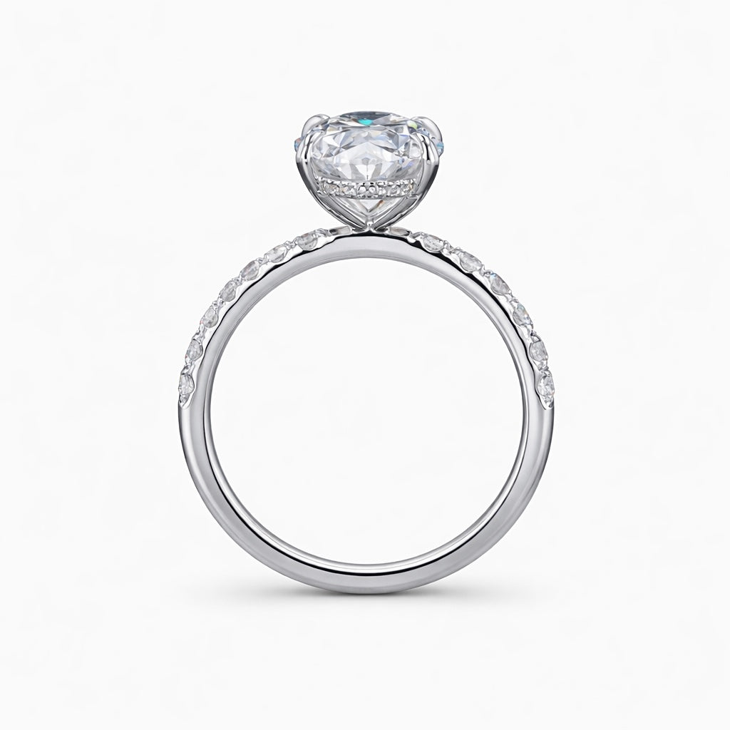 Oval Cut Lab-Grown Diamond Engagement Ring