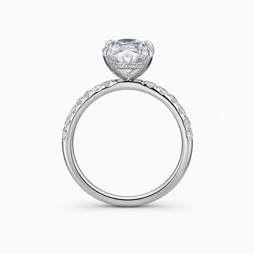 Oval Cut Lab-Grown Diamond Engagement Ring