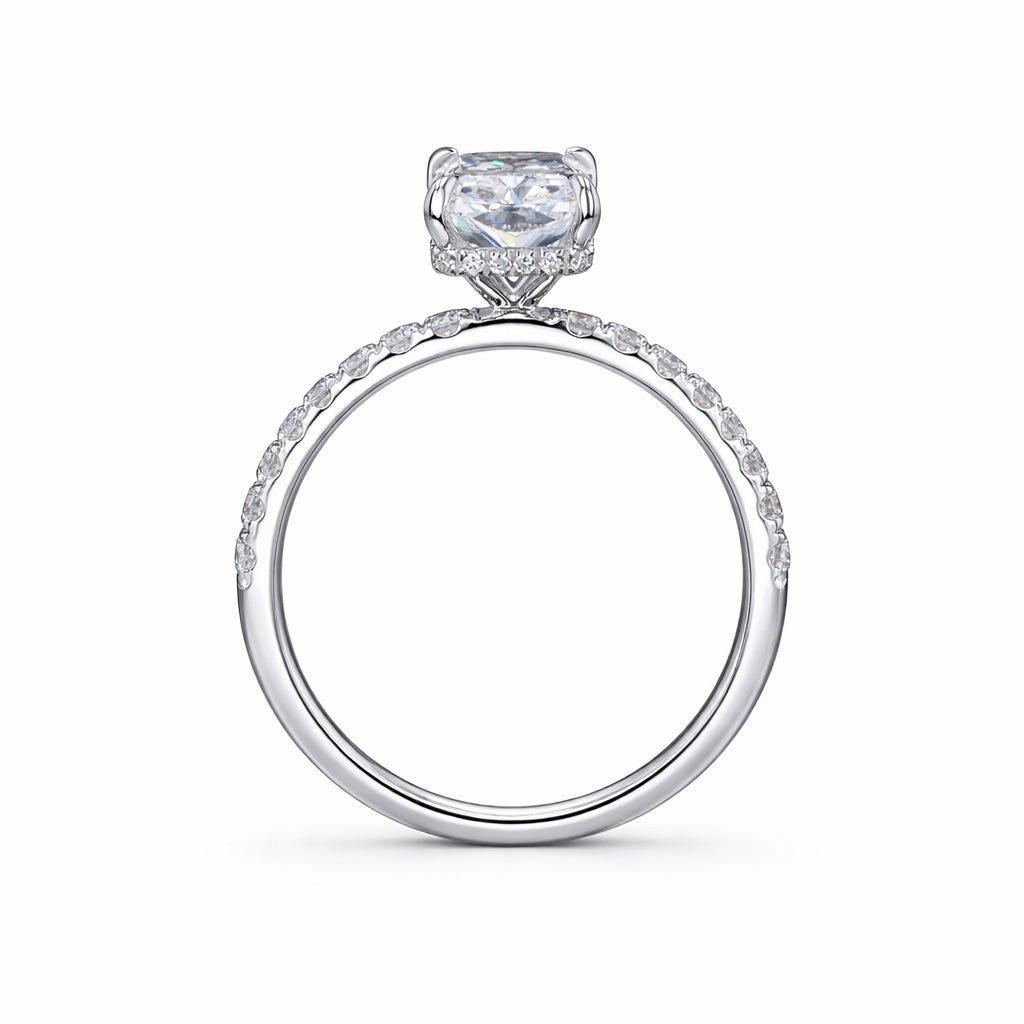 Radiant Cut Lab-Grown Diamond Engagement Ring