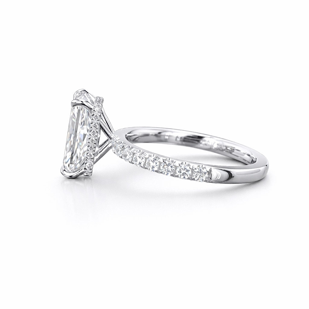Radiant Cut Lab-Grown Diamond Engagement Ring