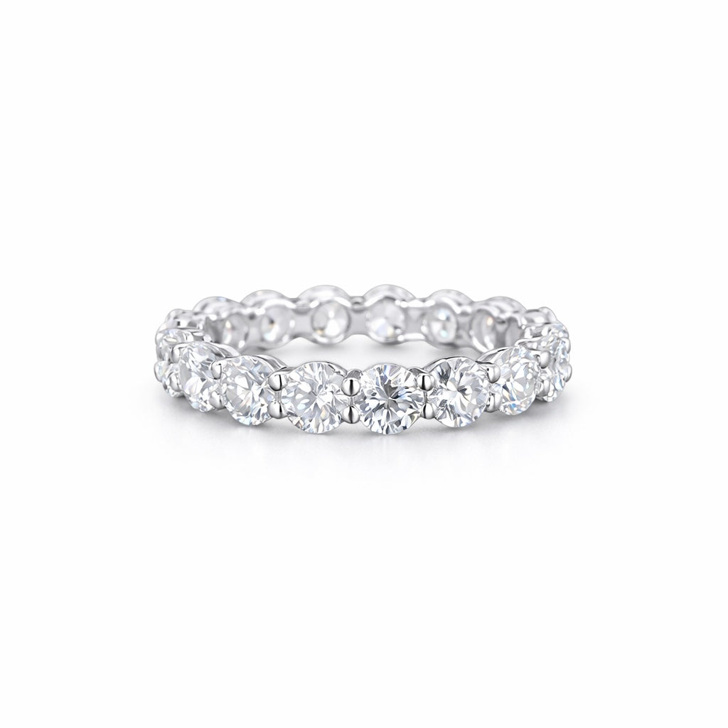 Round Cut Lab-Grown Diamond Eternity Band