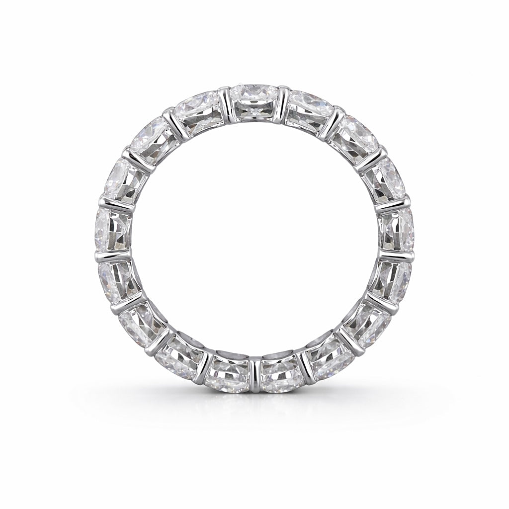 Round Cut Lab-Grown Diamond Eternity Band