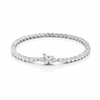 Lab-Grown Diamond Tennis Bracelet – 18K White Gold