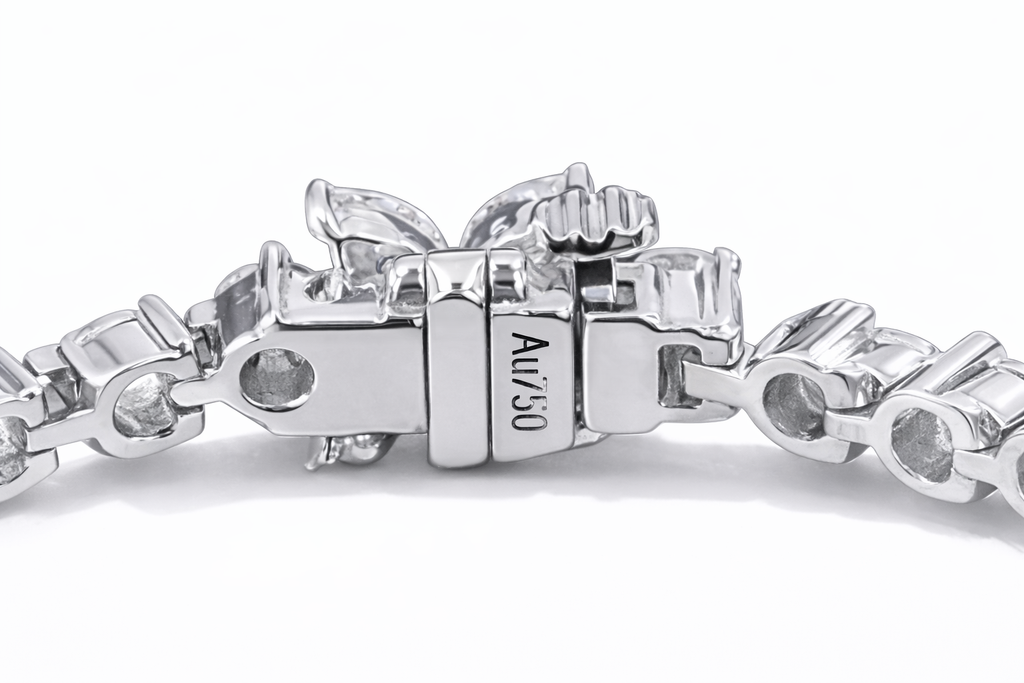 Lab-Grown Diamond Tennis Bracelet – 18K White Gold