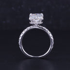 4.01 + CT Radiant Cut Lab-Grown 18K White Gold Diamond Engagement Ring